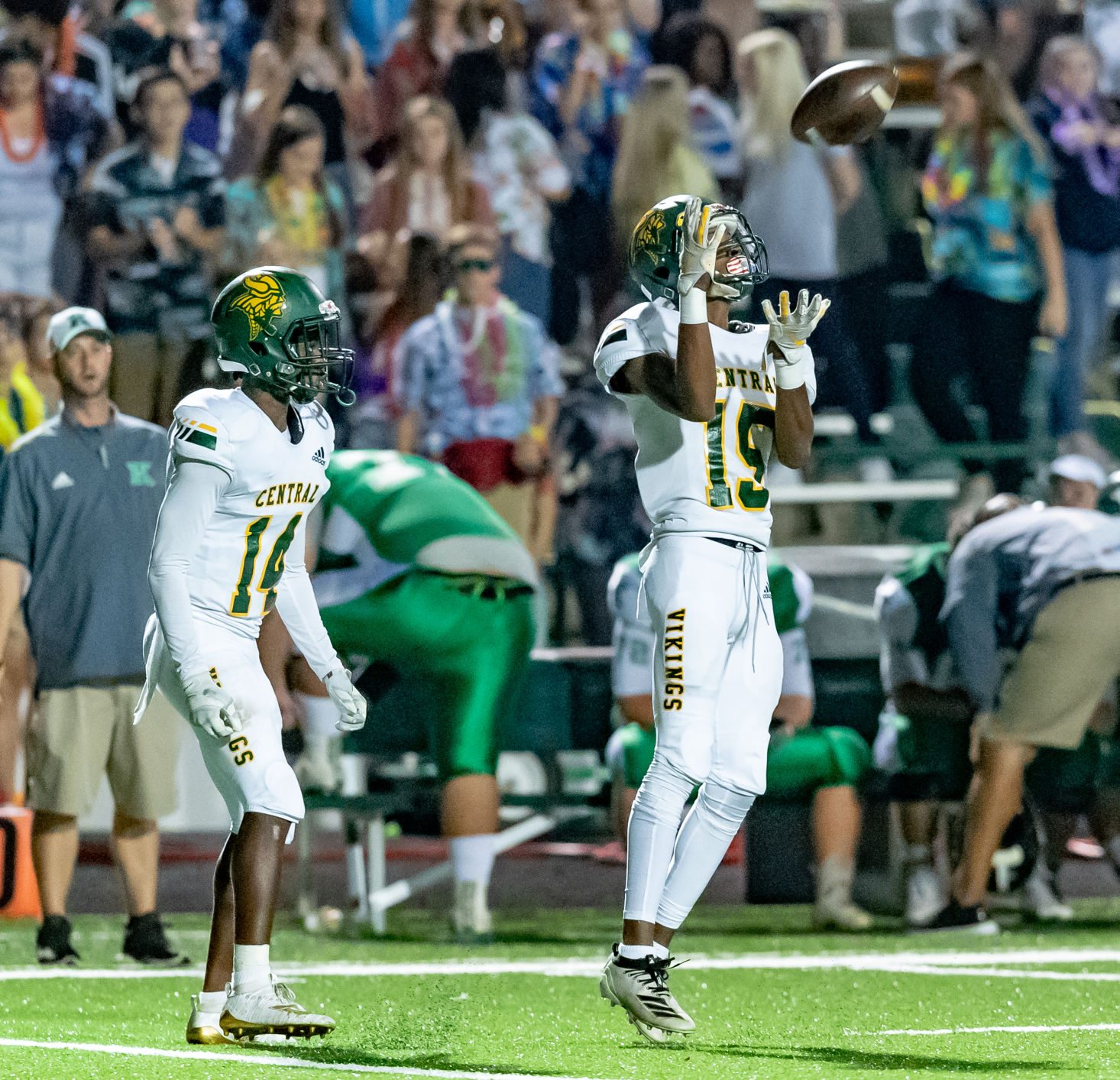 Friday night high school football action